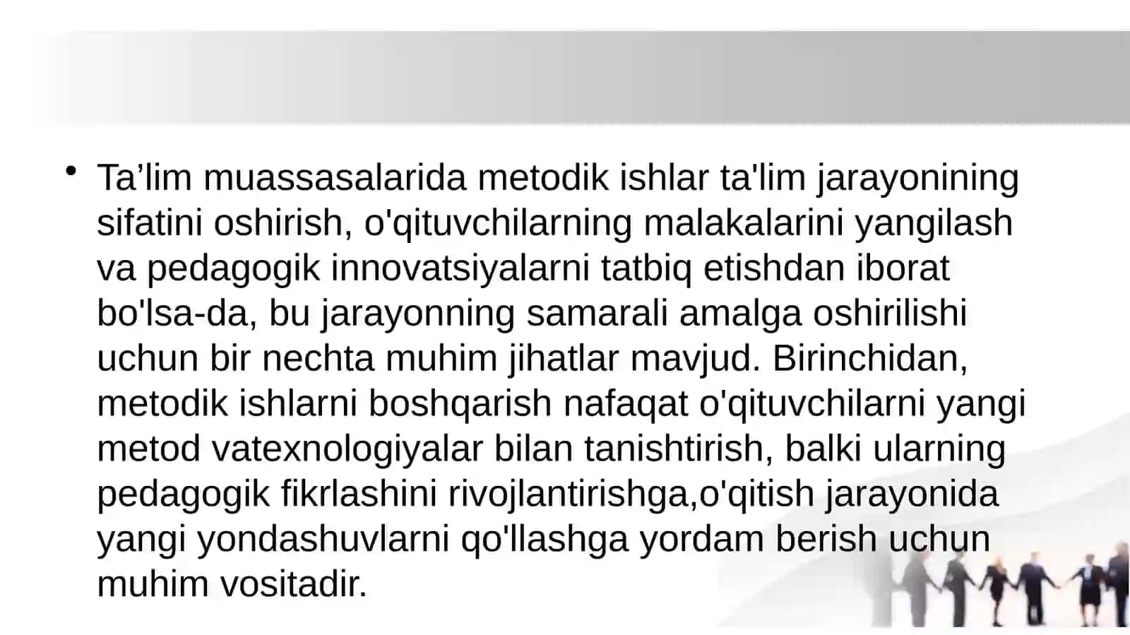 TA’LIM MUASSASALARIDA METODIK ISHLARNI BOSHQARISH 3