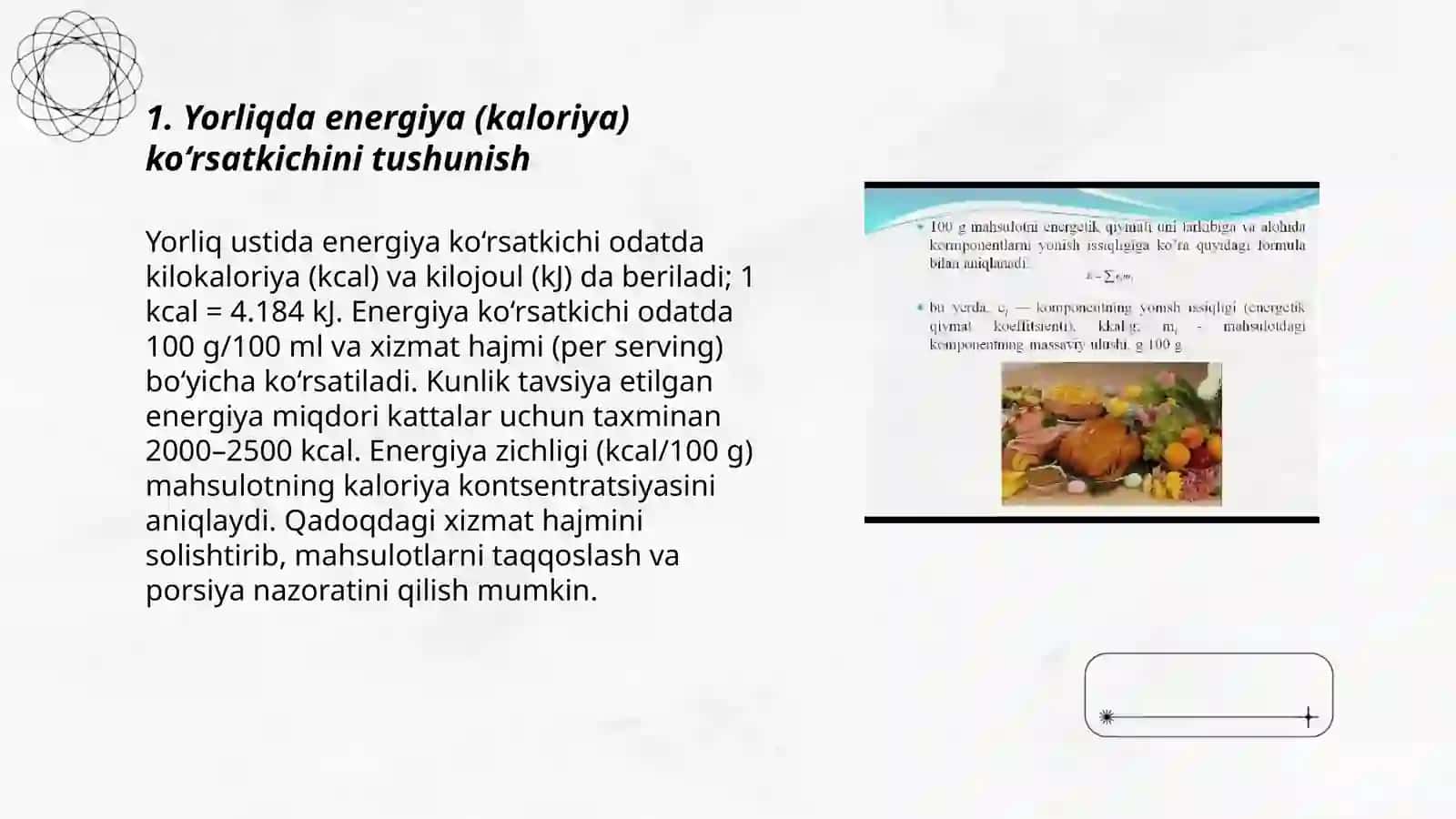 Oziq-ovqat mahsulotlarining tarkibi foydali va zararli xususiyatlarini yorliqlari orqali o’rganish 3