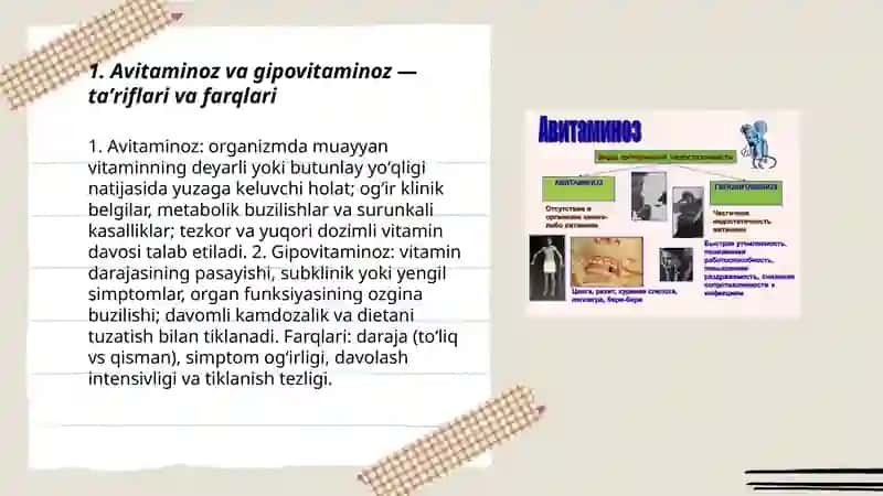Avitaminoz va gipovitaminoz 3