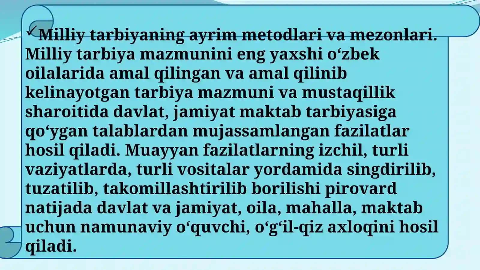 O‘quvchilarning milliy tarbiyalanganlik ko‘rsatkichlari 3