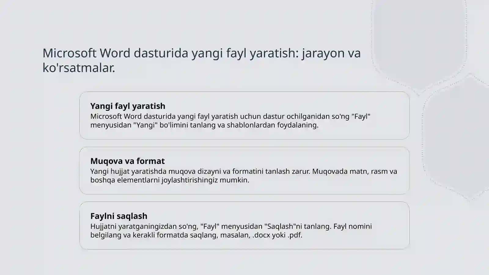 Microsoft Word dasturi 3