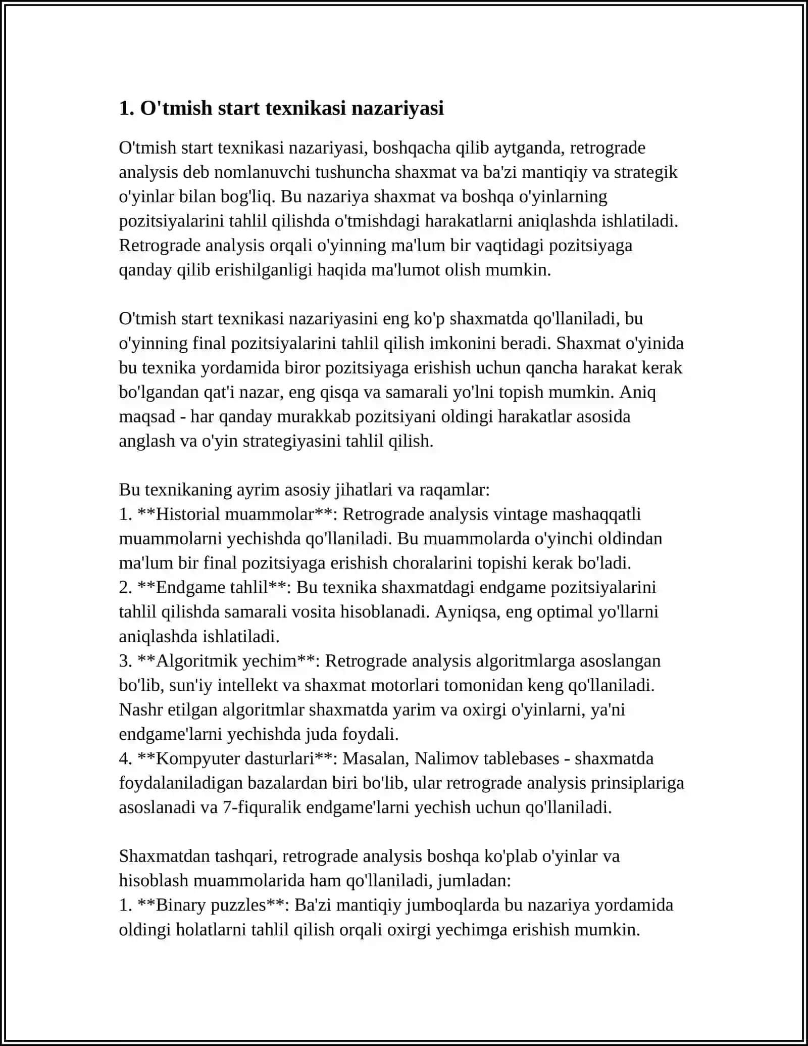 PAST START TEXNIKASI, MAXSUS YUGURISH MASHQLARI 3