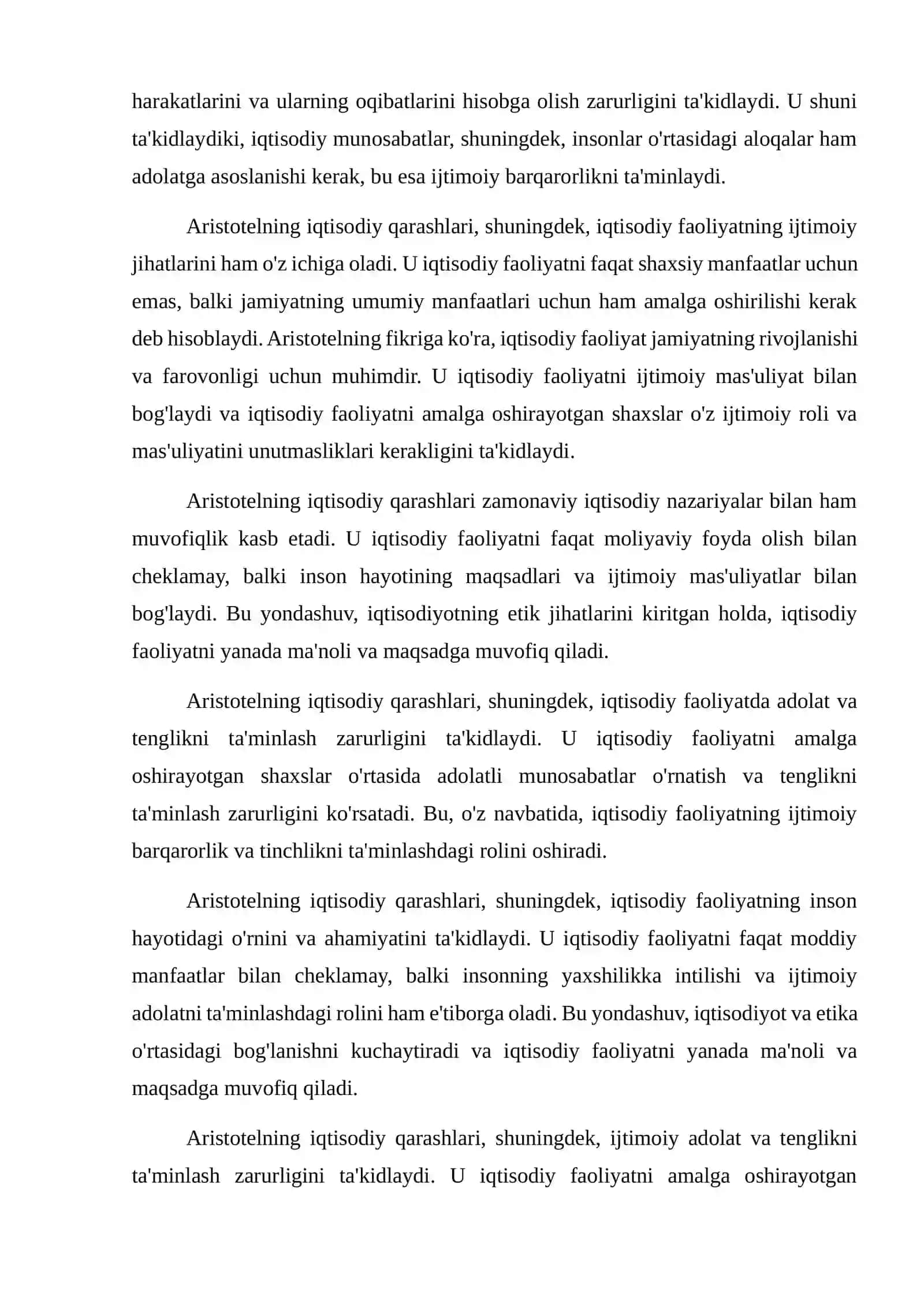Aristotelning iqtisodiy qarashlari 3