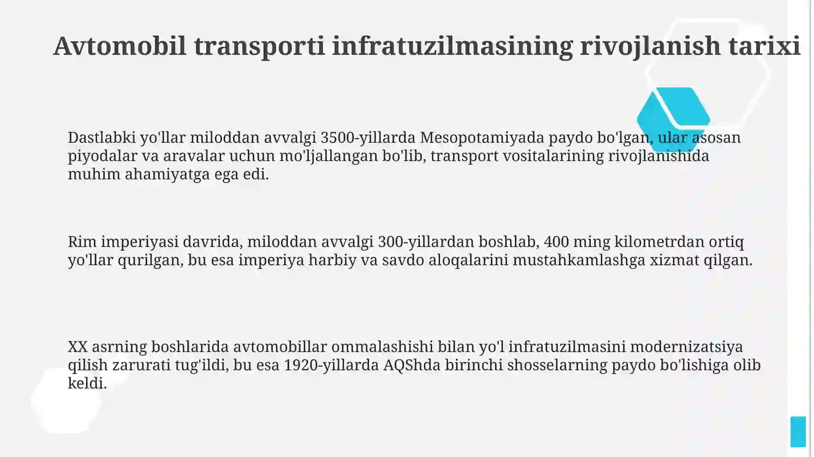 Avtomobiltransportiinfratuzilmasi 3