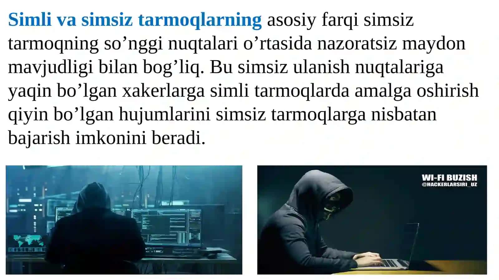 Simsiz tarmoq xavfsizligi 3