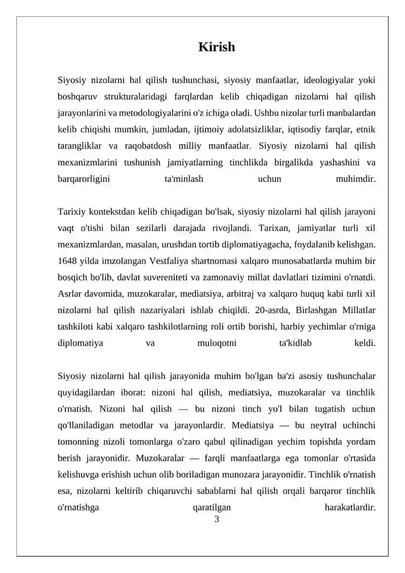 SIYOSIY NIZOLARNI HAL QILISH TUSHUNCHASI VA XUSUSIYATLARI 3