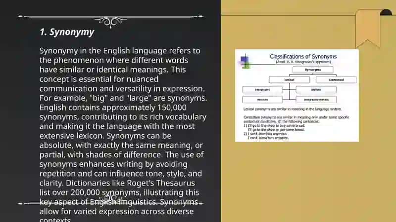 Synonymy 3