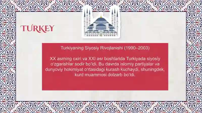 1991 – 2017-YILLARDA TURKIYA RESPUBLIKASI 3