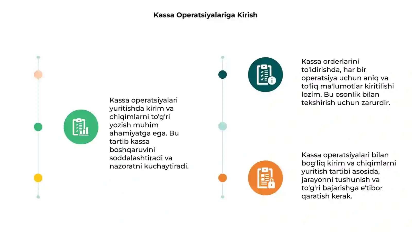 Kassa operatsiyalari yuritish tartibi kirim va chiqim kassa orderini toldishish namunalari 3