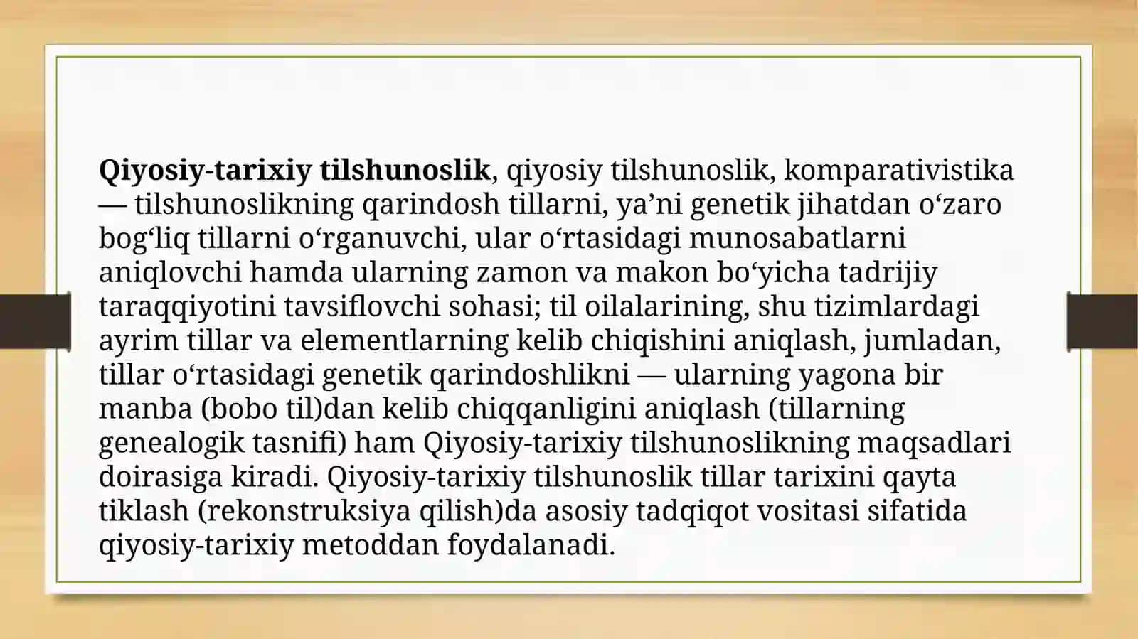 XIX-asrdaqiyosiy-tarixiytilshunoslikvujudgakelishi. V.Gumbo’ltta’limoti.Tilshunoslikdagiboshqayo’nalishlarvamaktablar 3