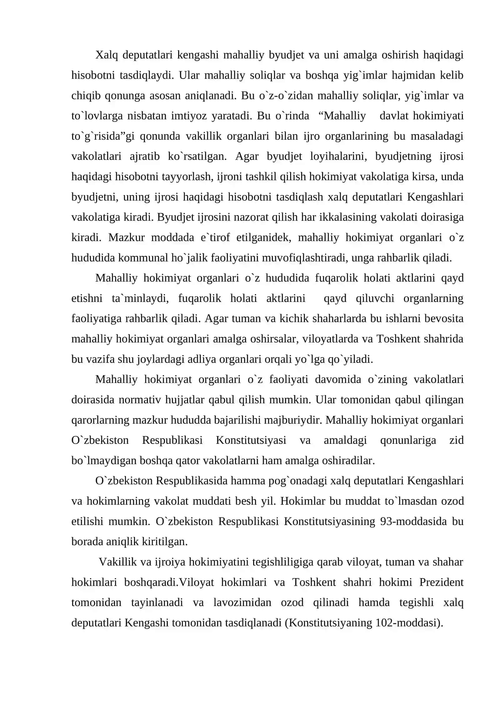 O'zbekistonda ijro etuvchi hokimiyat tizimining tashkil etilishi hamda tarkibiy tuzilishi. O'zbekiston respublikasida sud tizimidagi islohotlar 3