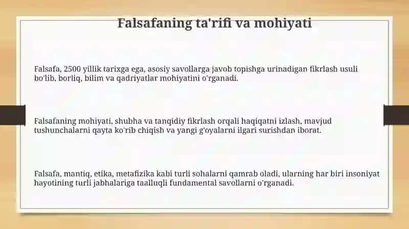Inson falsafasi 3