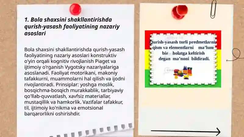 Bola shaxsini shakllantirishda qurish yasashning shakillantirish turli yosh guruhlarida 3