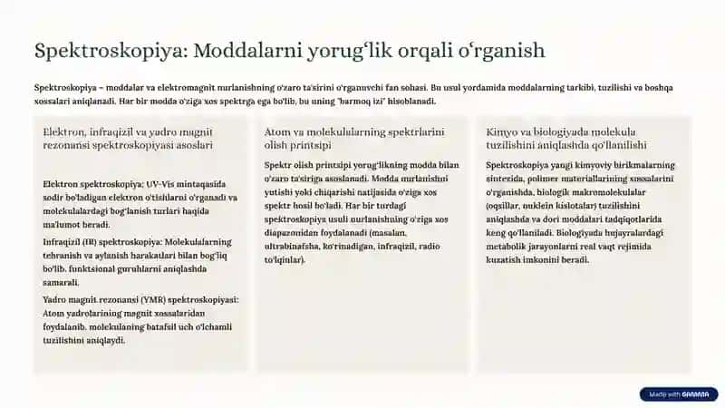 Fizik-kimyoviy tahlil usullarining fan va sanoatda tutgan o‘rni 3