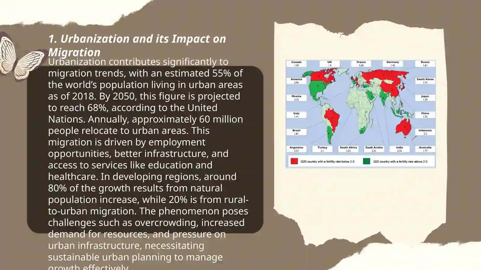Migration from countries to ciities 3