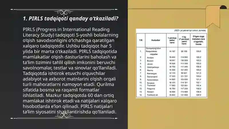 Pirls tadqiqotlar 3
