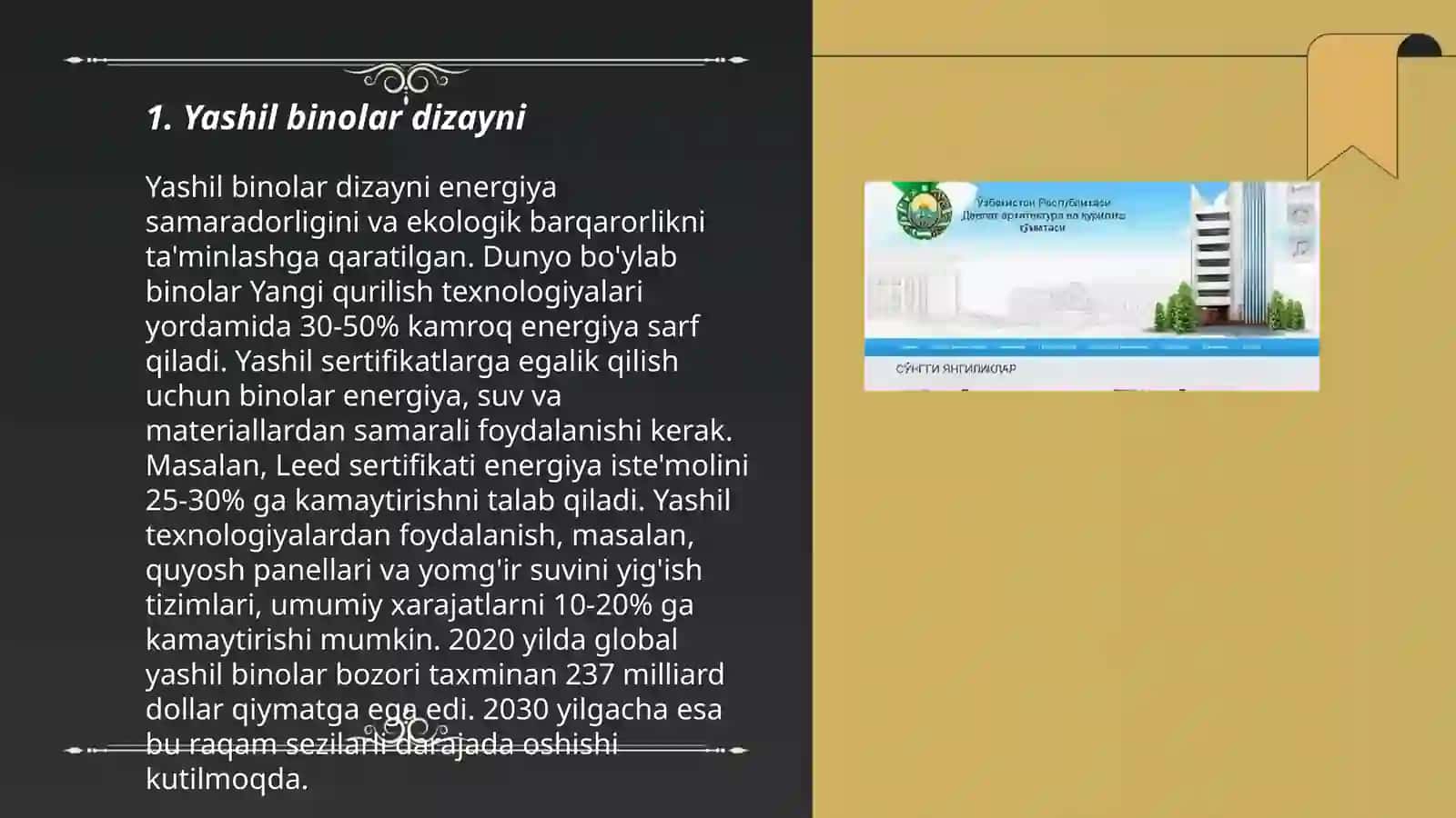 Yashil arxitektura va shahar ekologiyasi 3