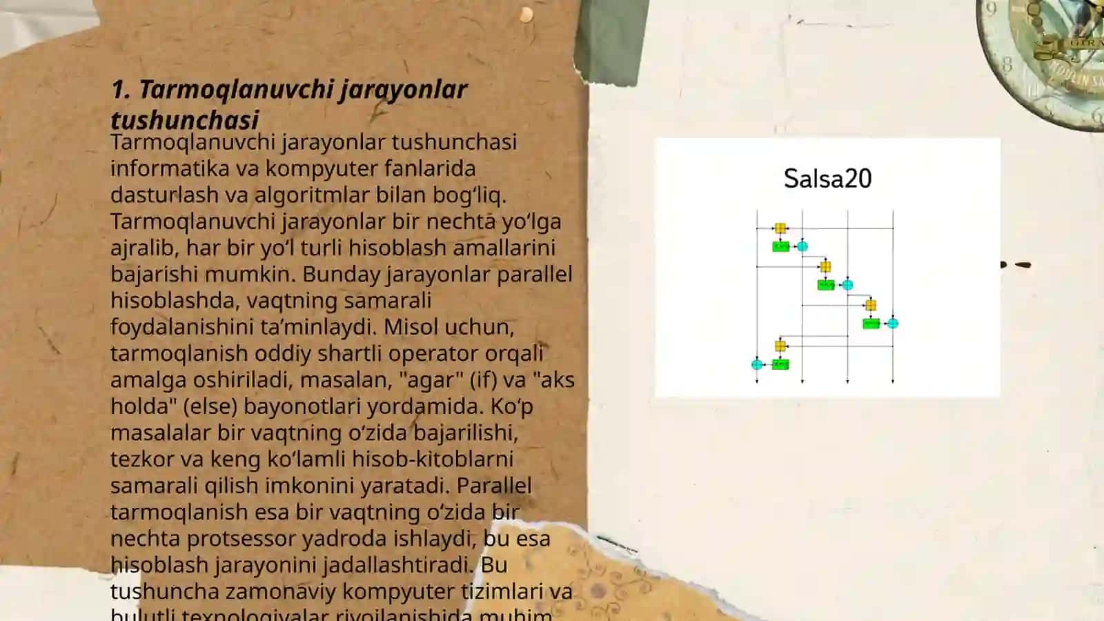 Tarmoqlanuvchi jarayonlarni tashkil etish (Algoritm va Dastur) 3
