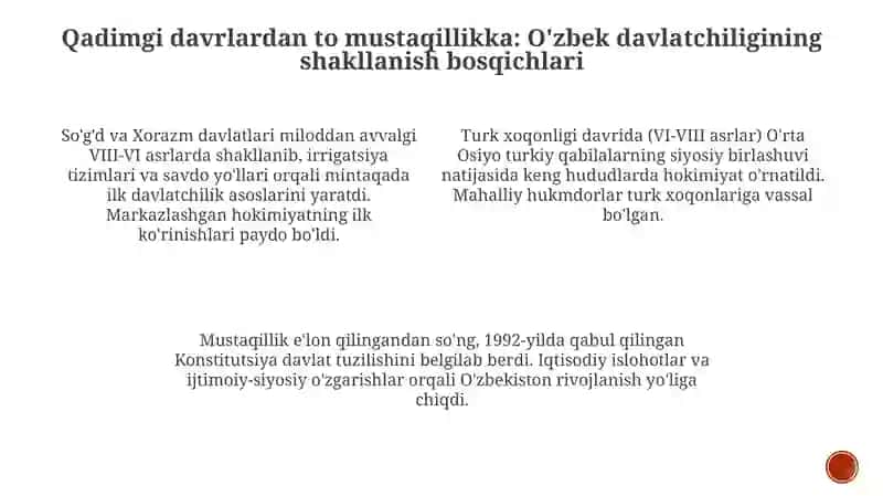 O‘zbek davlatchiligi va uning tarixiy bosqichlari 3