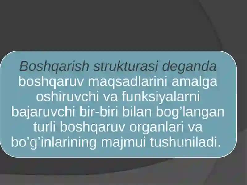 Boshqaruvning tashkiliy strukturalari 3