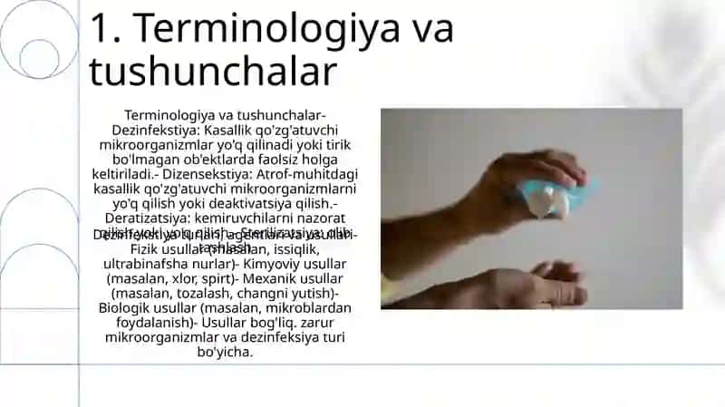 Dezinfektsiya, Sterilizatsiya va Deratizatsiya 3