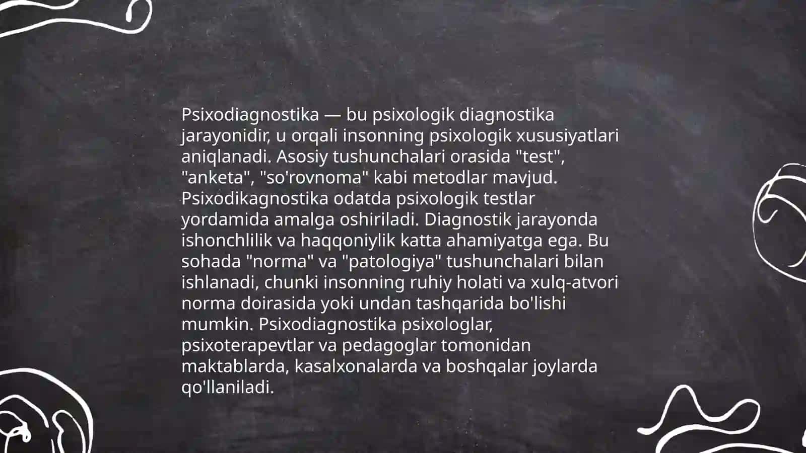 Psixodiagnostik metodlar orqali bolalarning psixik rivojlanishini aniqlash yo'llari ( multimediali taqdimotlar yaratish) 3