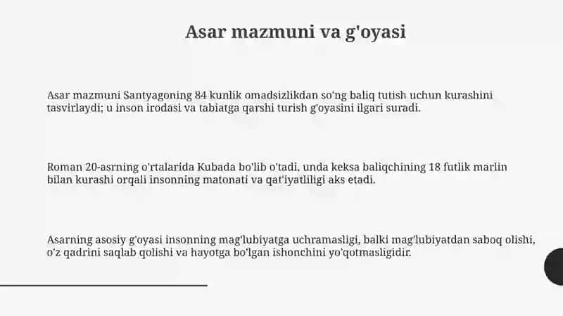 Chol va dengiz asari tahlili 3