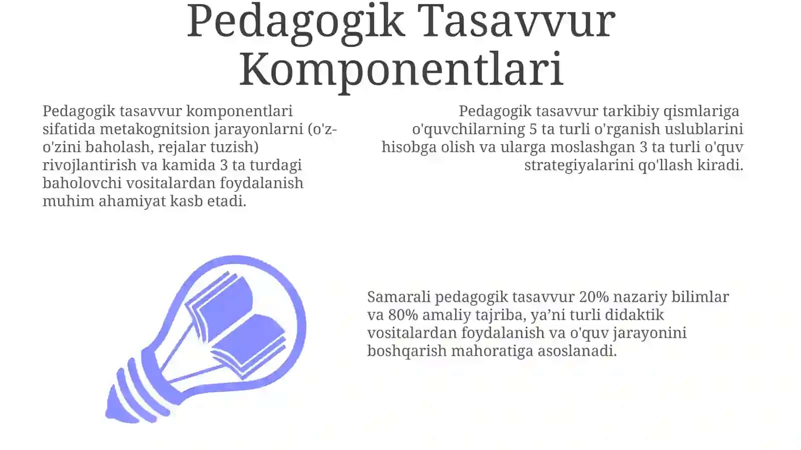 Kasbiy Pedagogik Tasavvur: Amaldagi Misollar 3