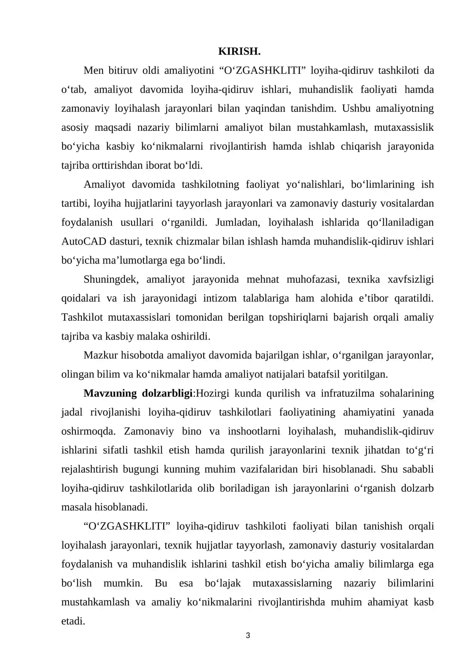 “O‘ZGASHKLITI” loyiha-qidiruv tashkiloti. 3