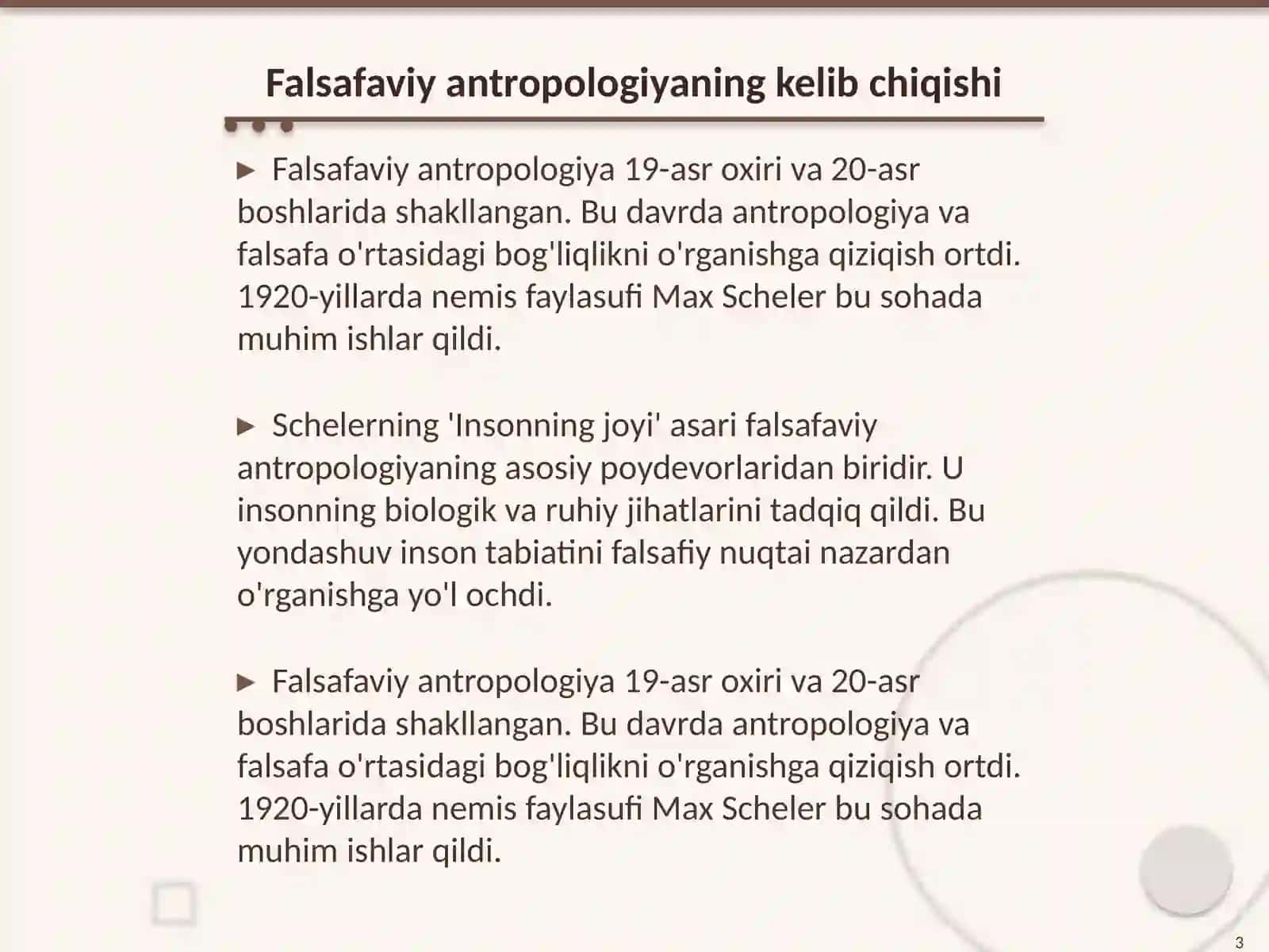 Inson falsafasi Falsafaviy antropologiya 3