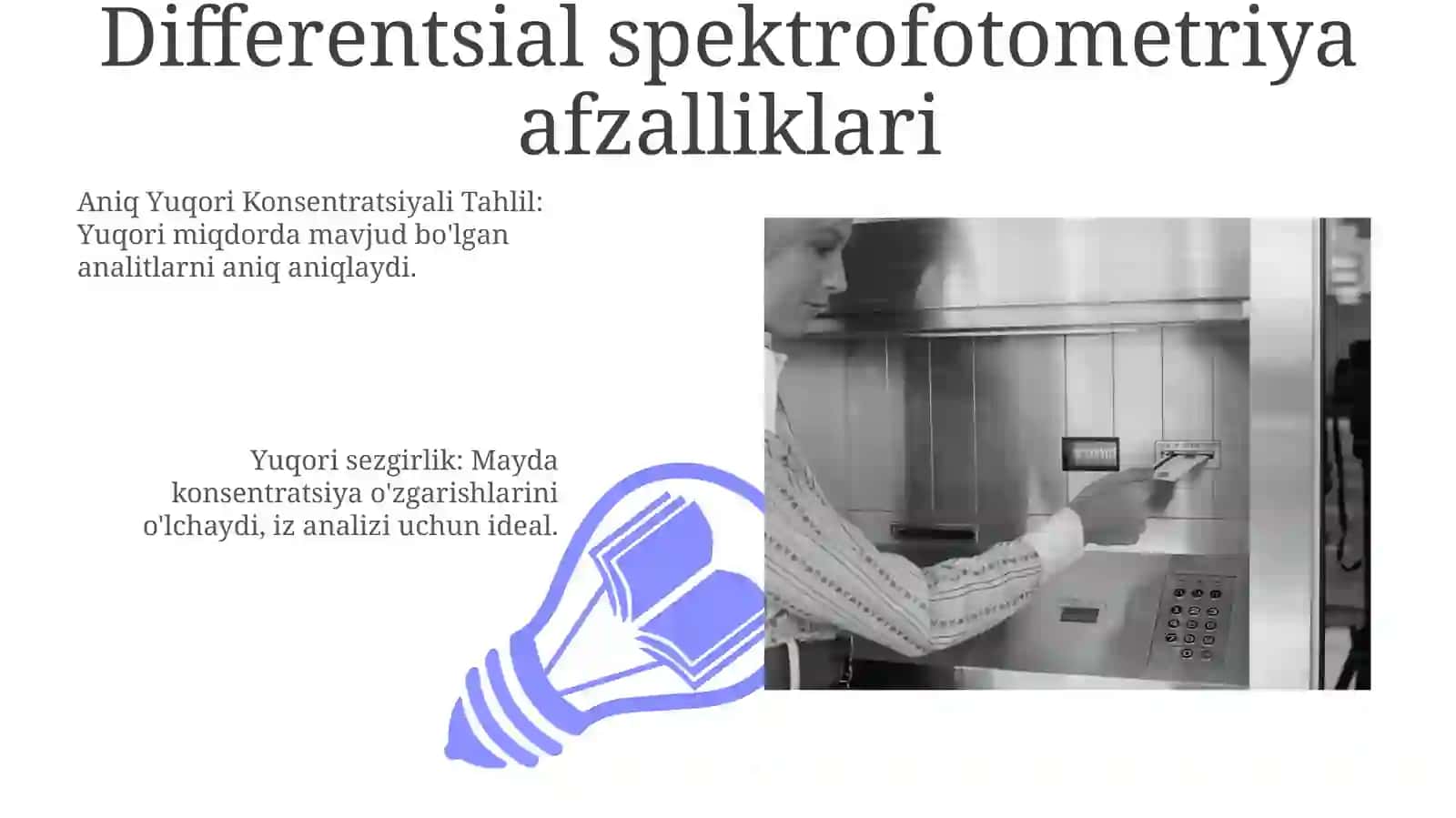 Differentsial Spektrofotometrik Tahlil: Umumiy Ko'rinish va Qo'llanilishlar 3