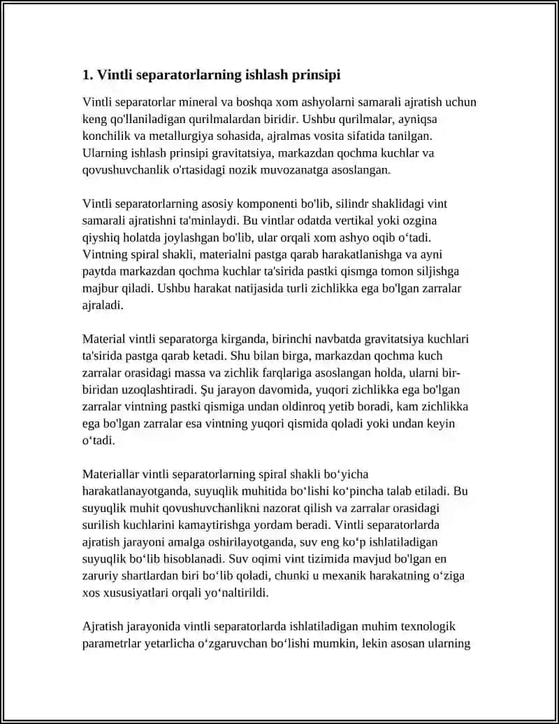 VINTLI SEPARATORLARDA BOYITISH 3