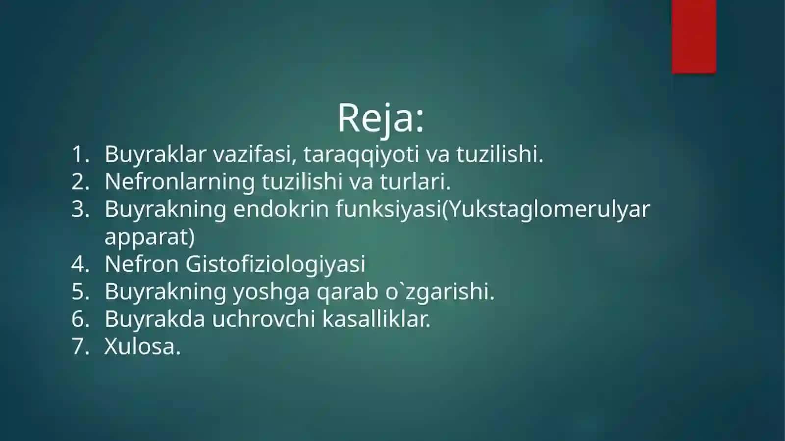 Buyrakning yuksaglomerulyar apparati sitofiziologiyasi 3