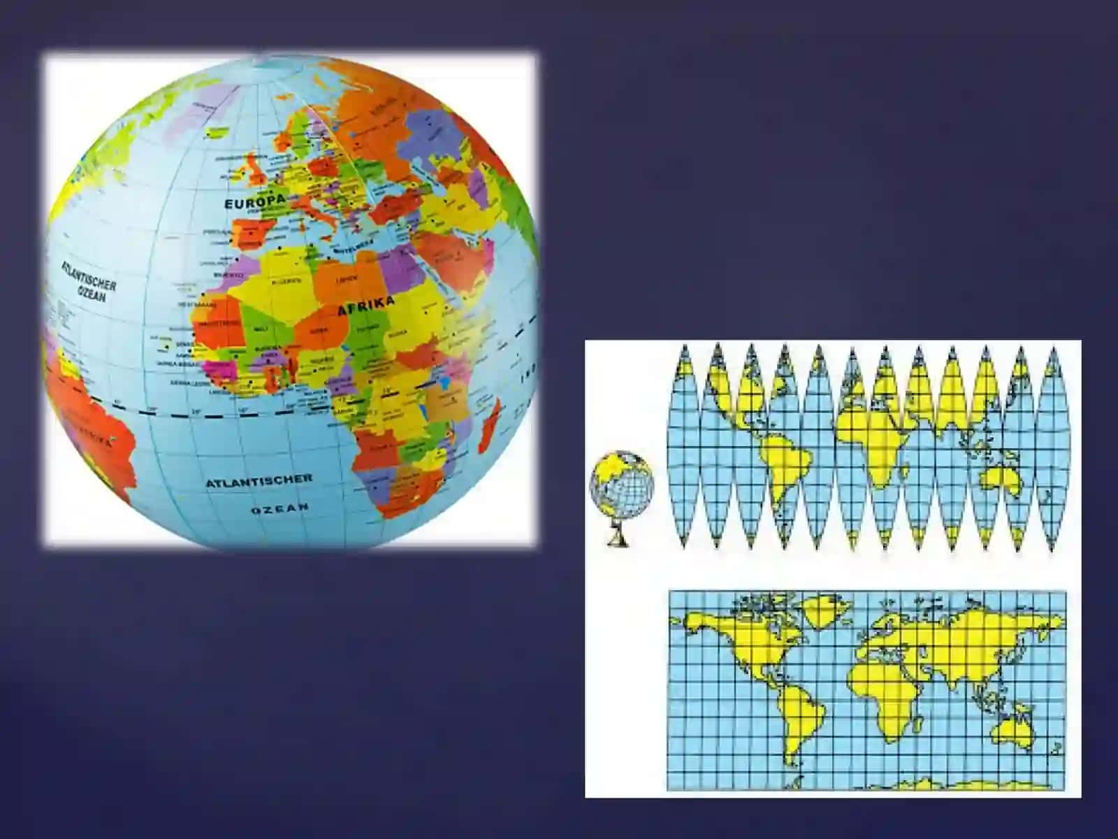 Geografik xaritalar. Xarita andazalari (proyeksi-yalari) haqida tushuncha 3