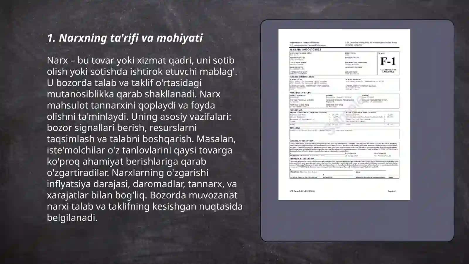 Narxning mazmuni va obyektiv asoslari 3
