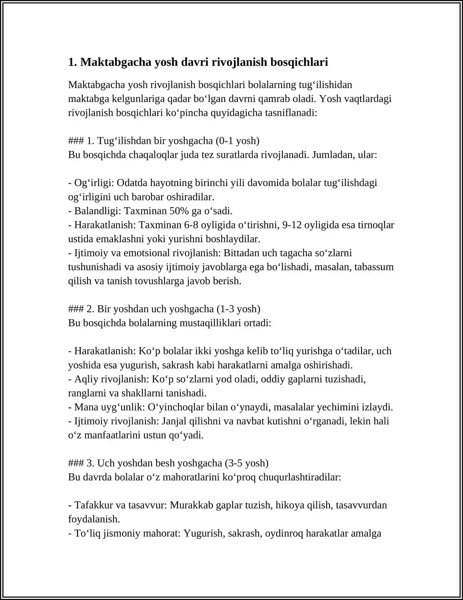 MAKTABGACHA TARBIYA YOSH DAVRI PSIXOLOGIK XUSUSIYATLARI 3
