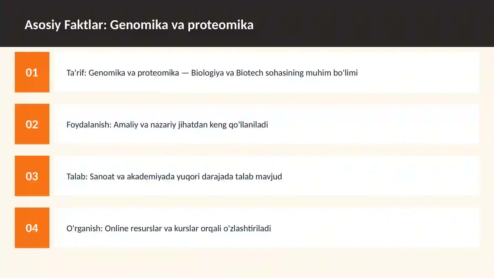 Genomika va proteomika 3