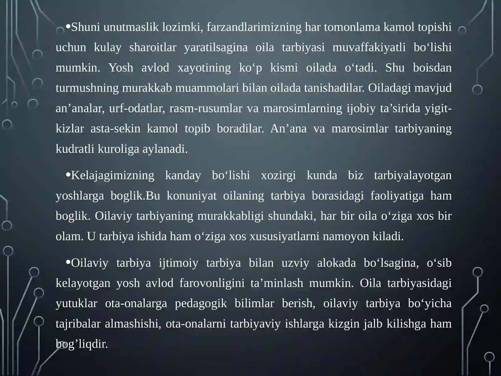 Oilada tarbiya asoslari 3