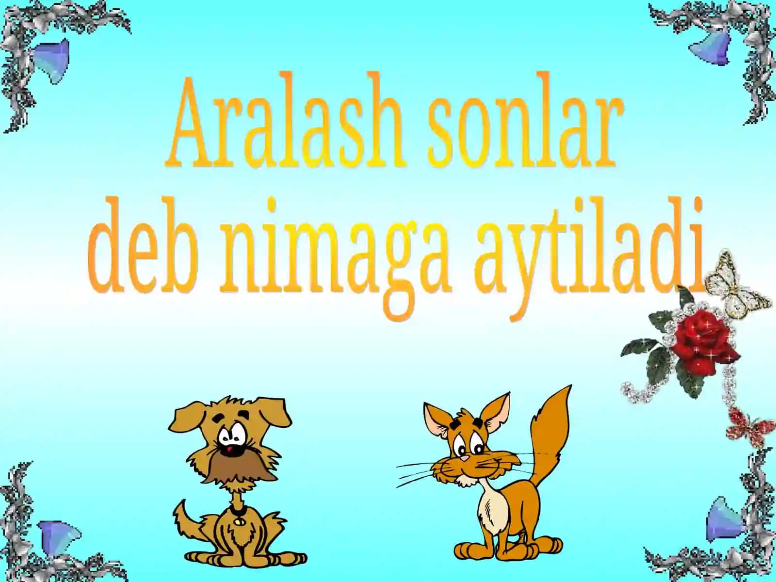 Mavzu: Masalalar yechish, Aralash sonlar 3