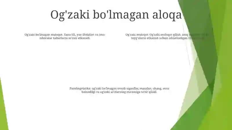 Muloqotning Verbal, Noverbal, Paralingvistik Vositalari 3