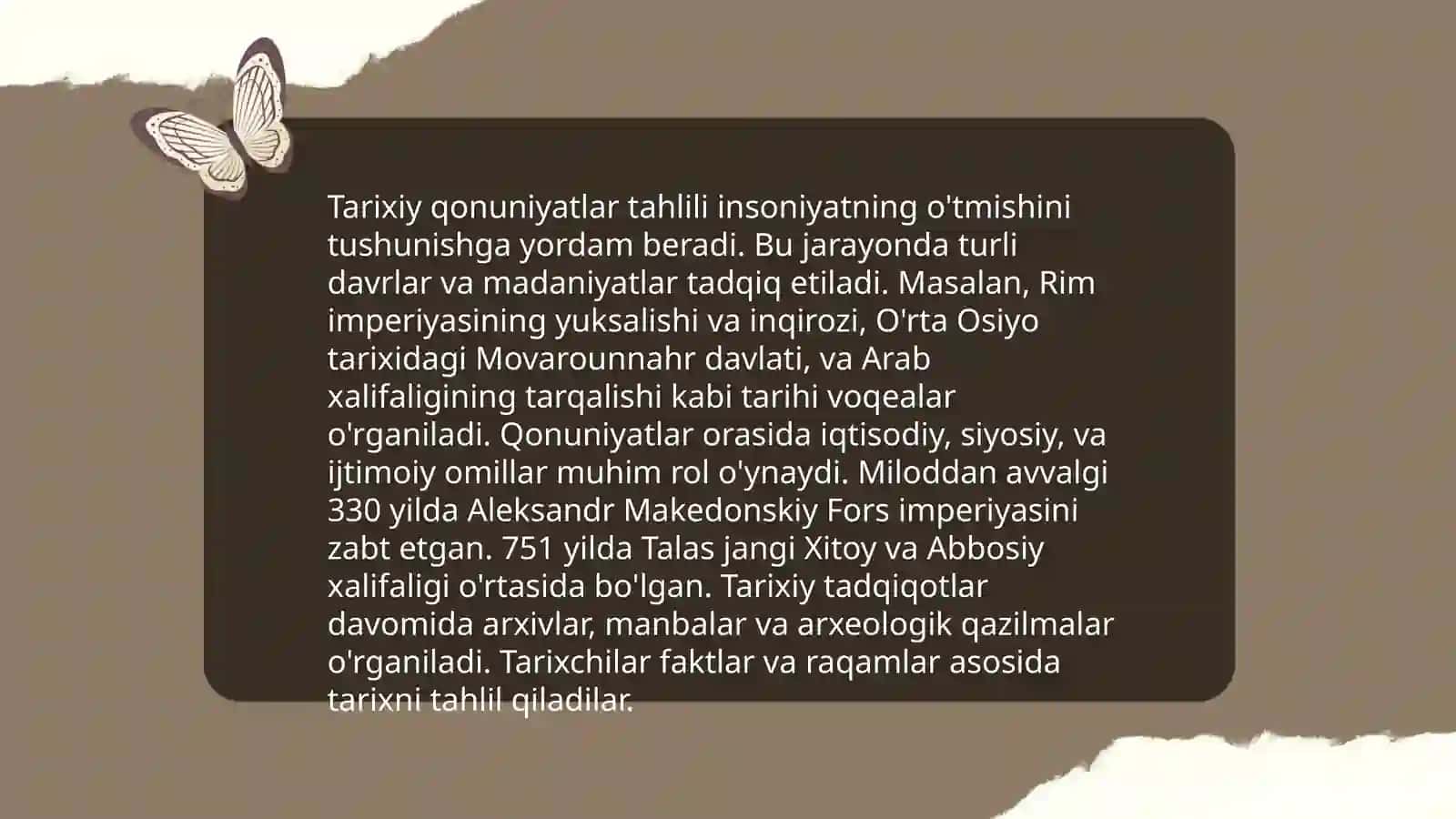 Tarixiy qonuniyat va tarixiy vaqt 3