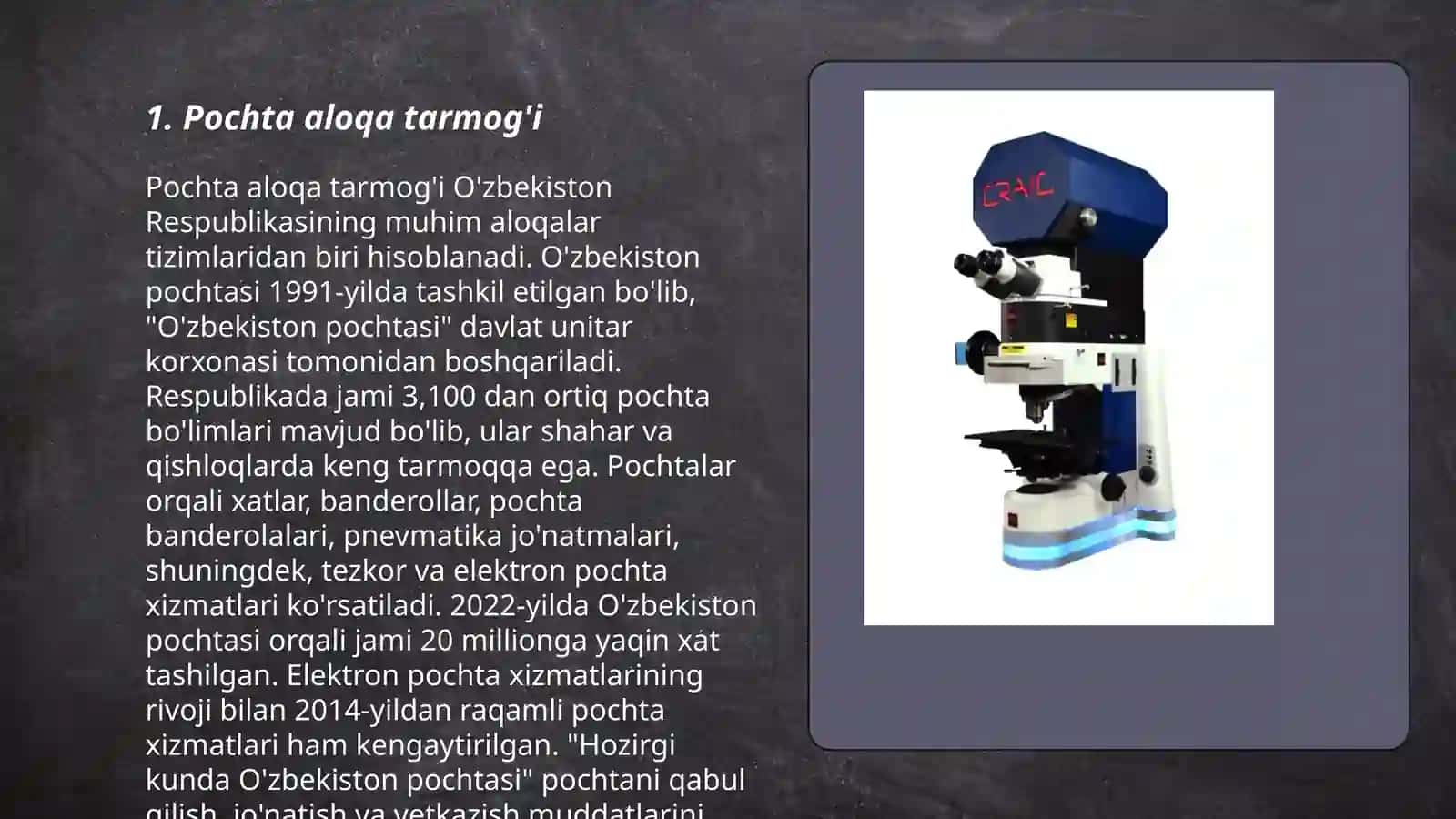 Pochta aloqasi texnalogiyasi haqida 3