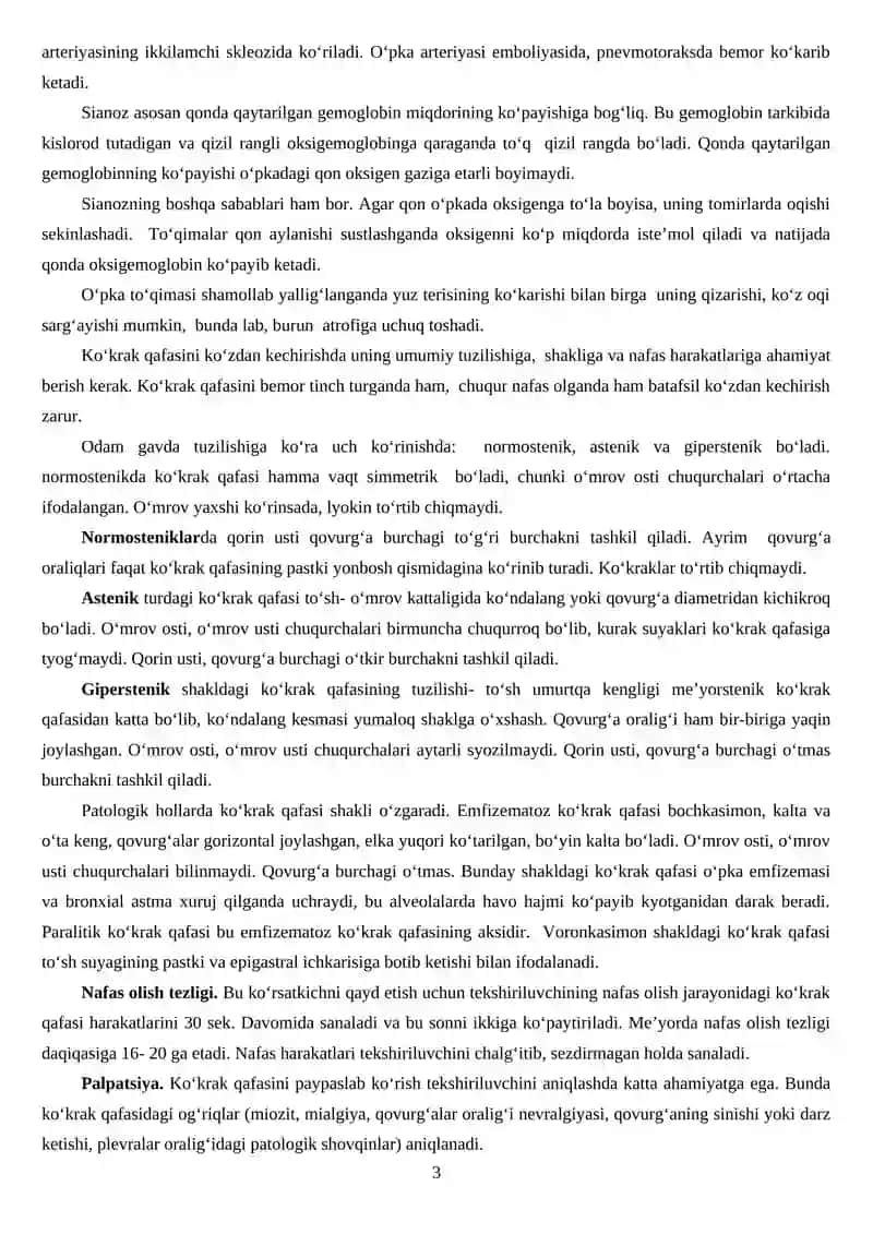 Nafas olish tizimining klinik va instrumental yordamida tekshirish usullari 3