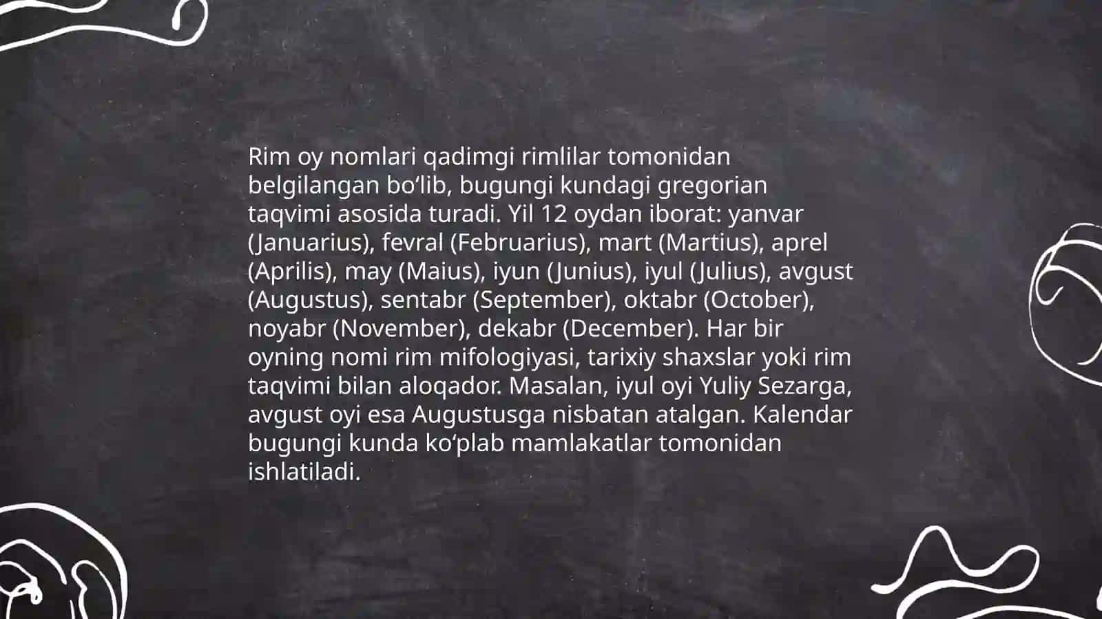 Rim sonlari.rim kalendari 3