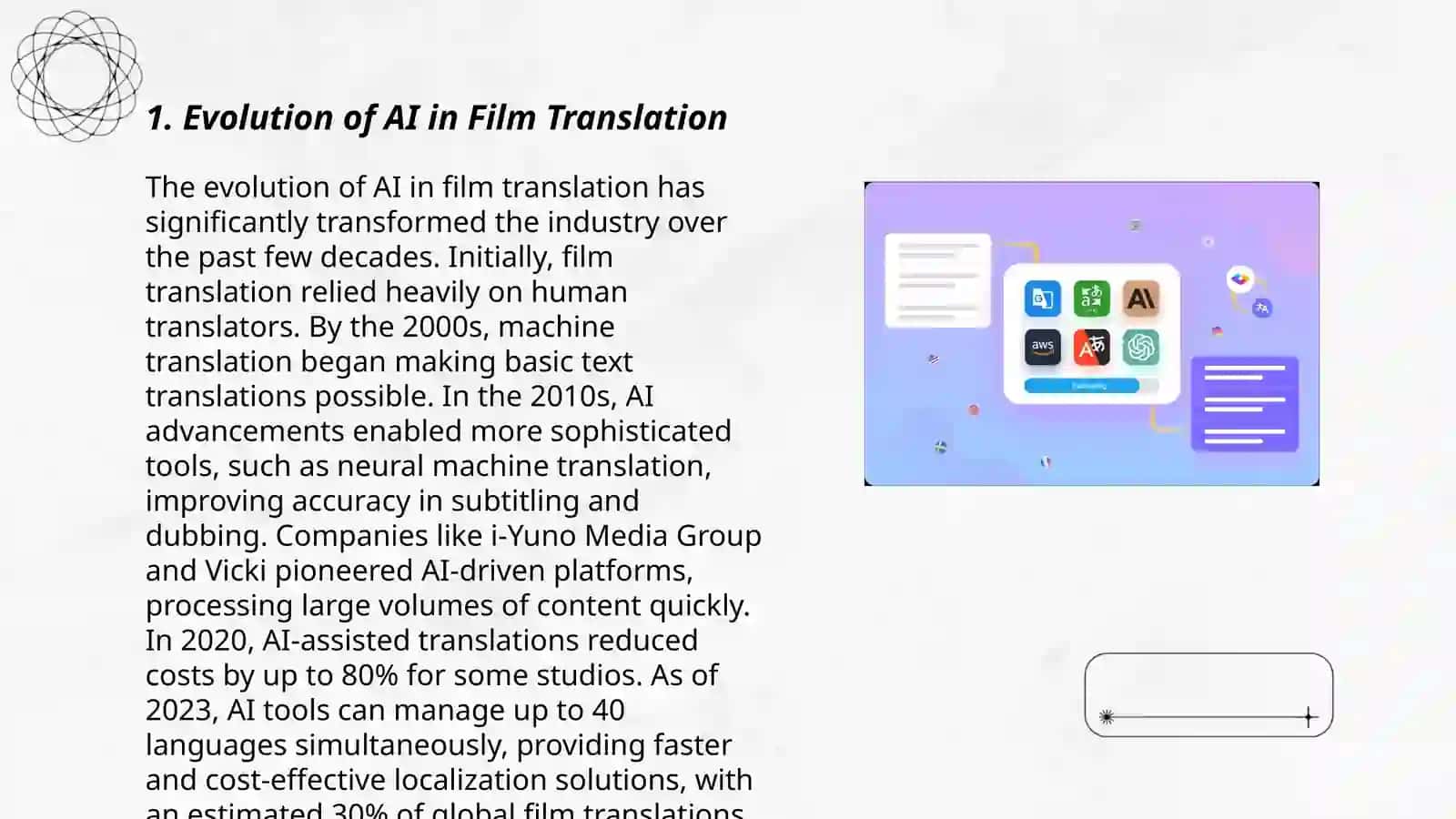 Plan: AI powered translation in movies 3