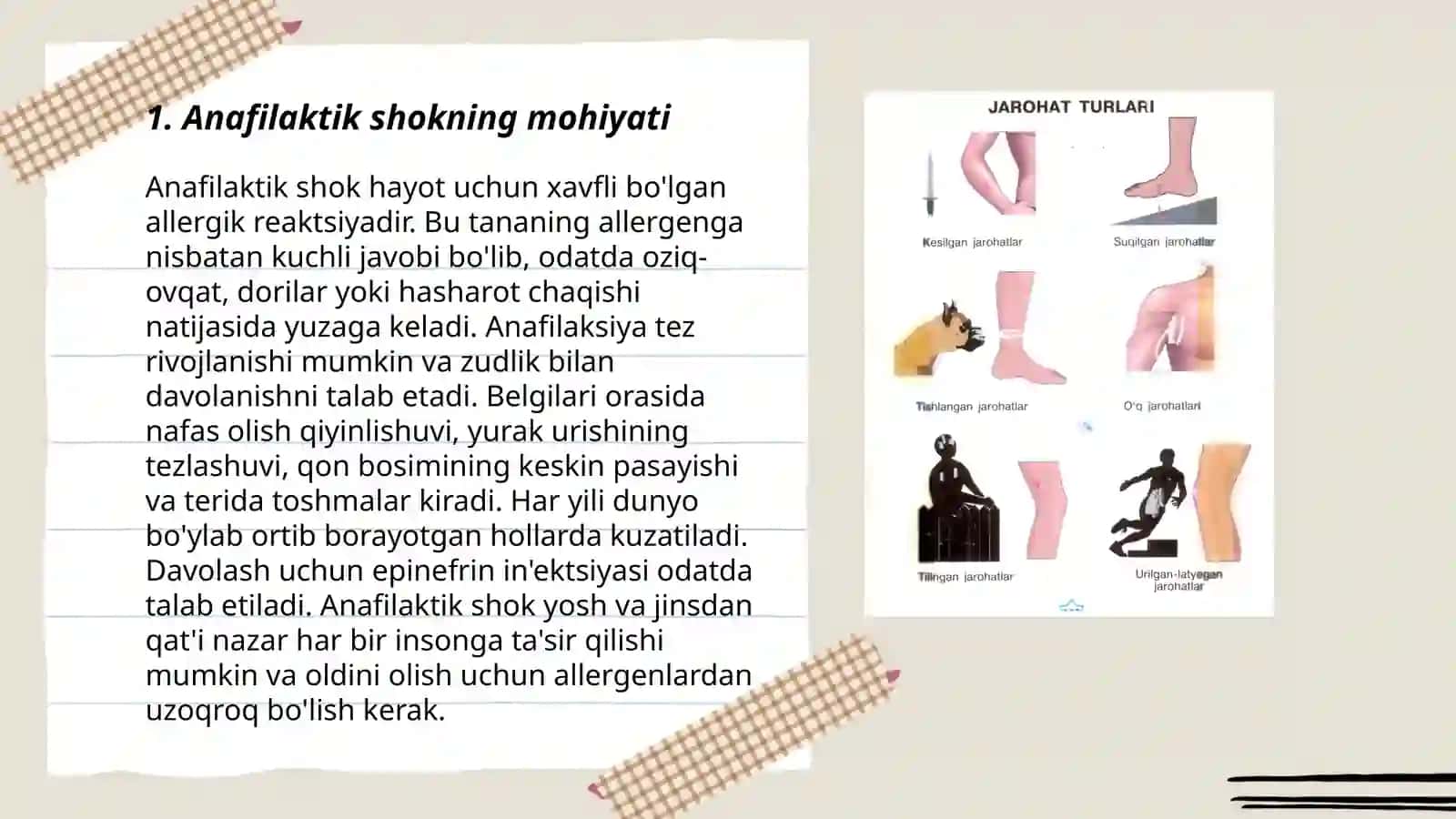 Anafilaktik shok: sabablari, klinikasi va tashxisi, birinchi yordam 3