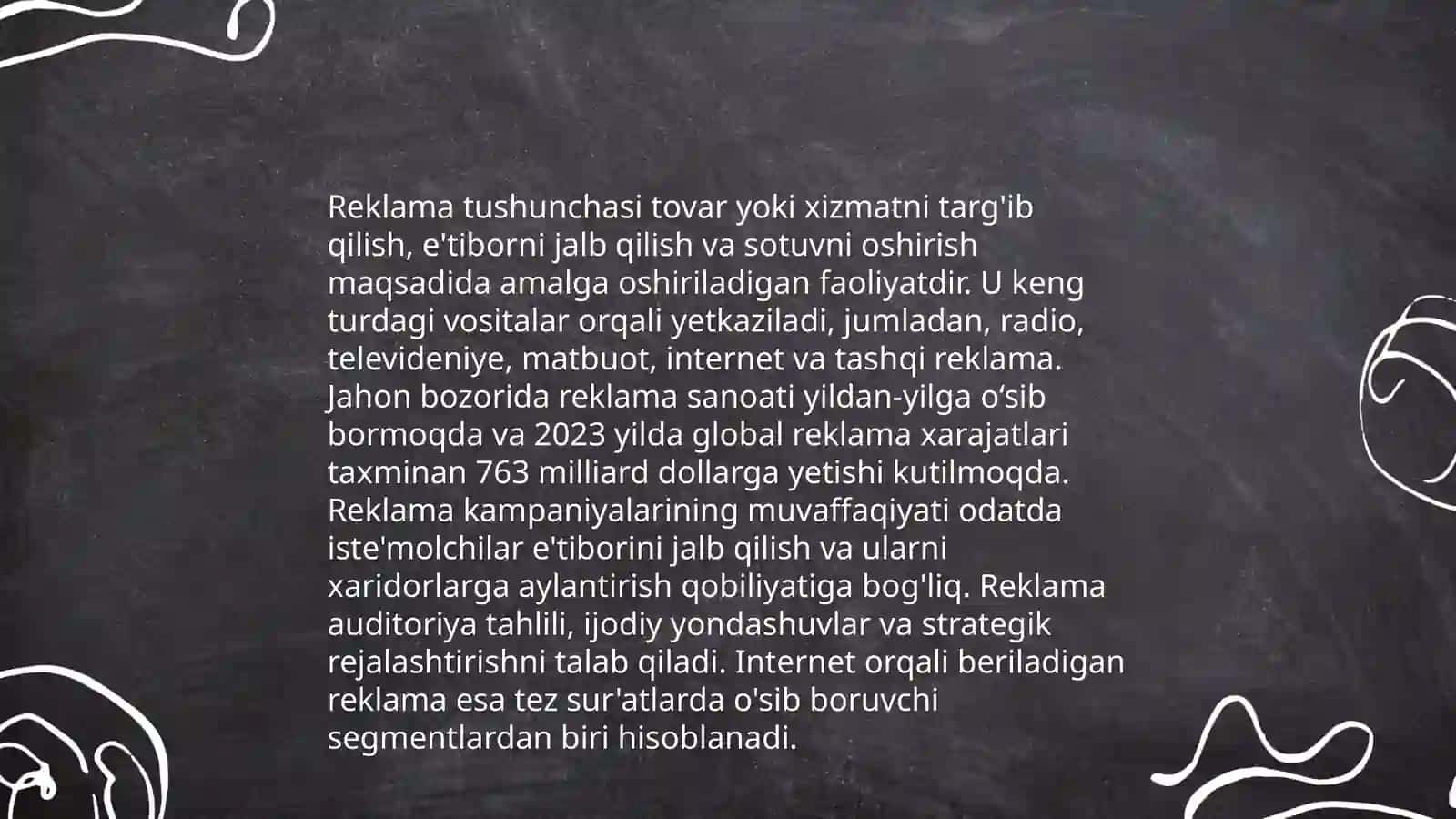 Reklama tushunchasi,mohiyati va vazifalari 3