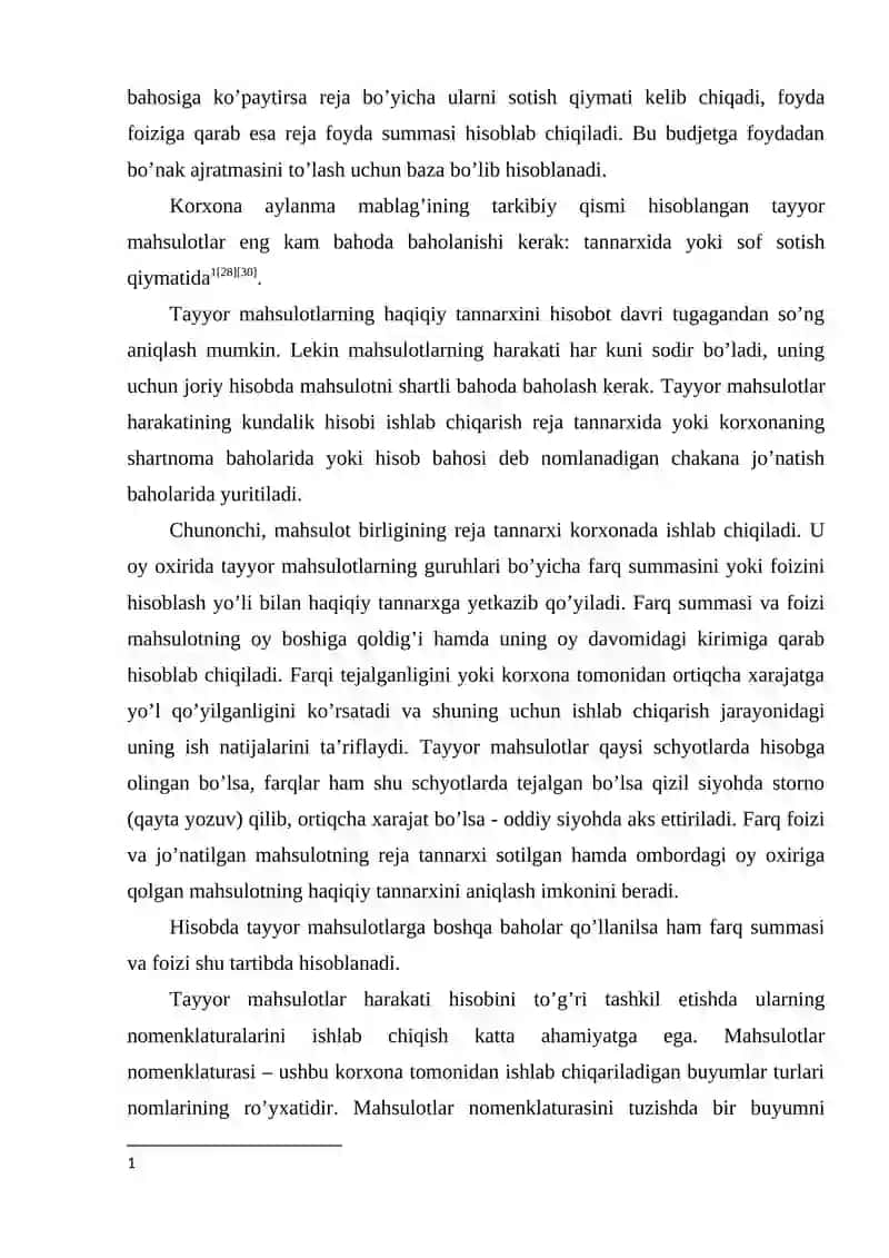 Mahsulot ish va xizmatlarni sotish hisobi 3