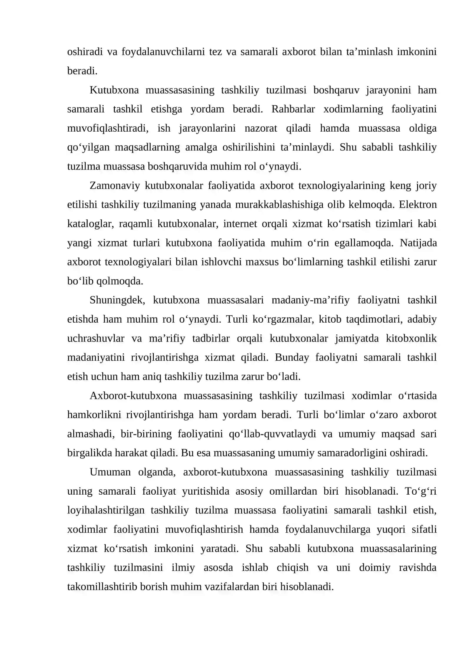 Axborot-kutubxona muassasasining tashkiliy tuzilmasini loyihalash 3