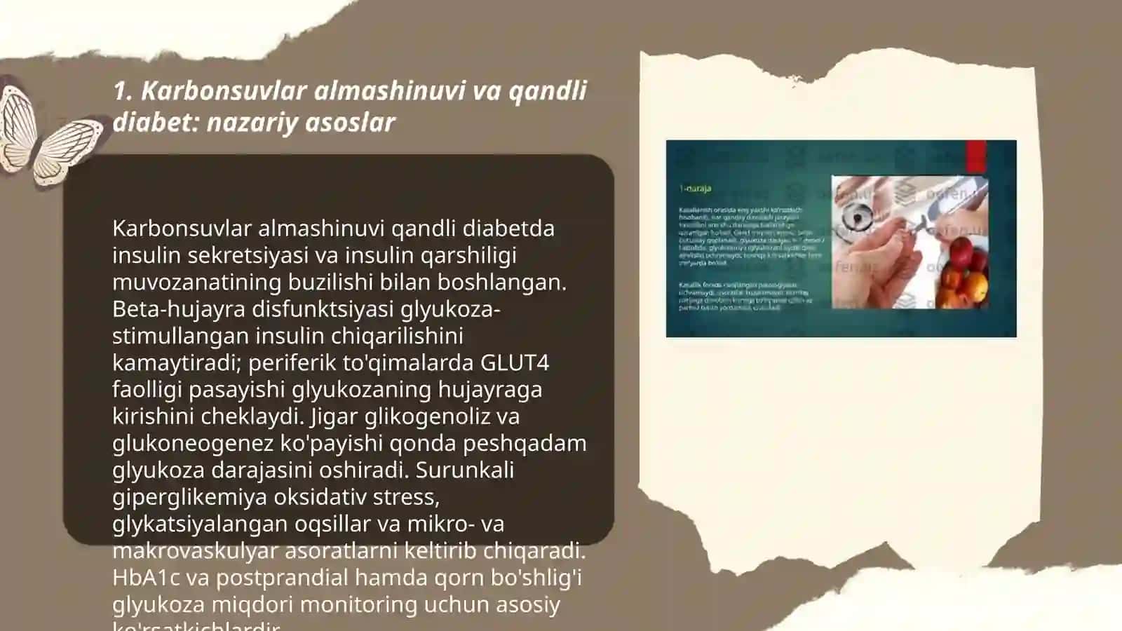 Qandli diabet va uning asoratlarini kelib chiqishida karbonsuvlar almashinuvi buzilishlarining ahamiyati 3